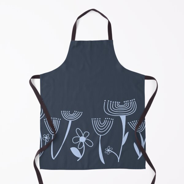 Item preview, Simple, abstract, artsy graphic navy blue drawn flowers floral sketch - Caroline Laursen Original designed and sold by Caroline Laursen.