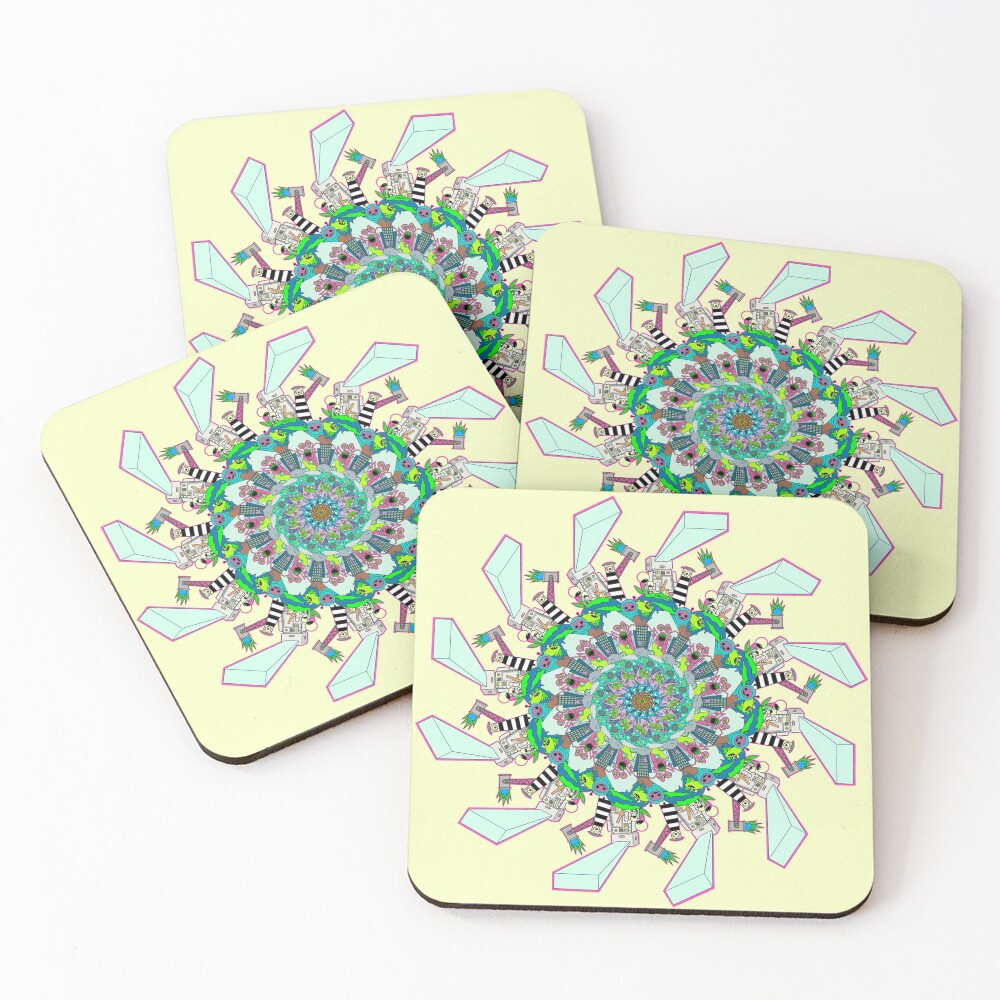 Item preview, Coasters (Set of 4) designed and sold by GutterpupUK.