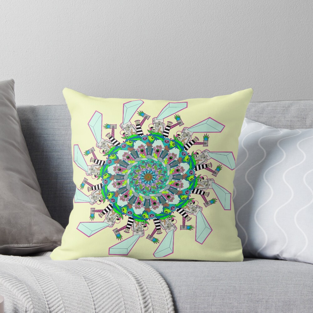 Item preview, Throw Pillow designed and sold by GutterpupUK.