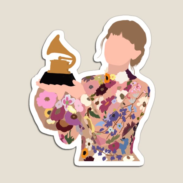 Taylor Swift with Grammy Imán