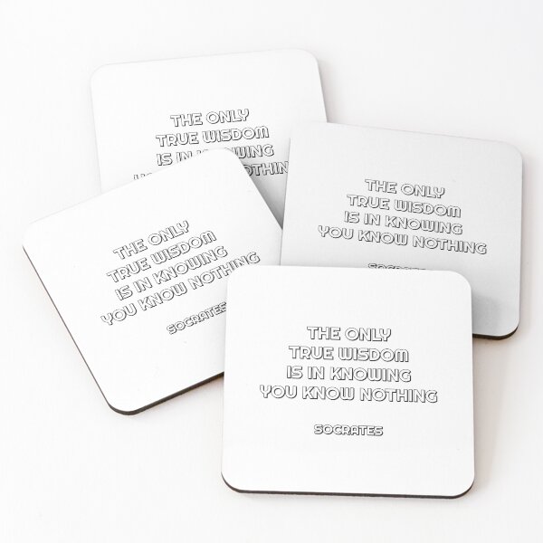 Item preview, The only true wisdom is in knowing you know nothing - Socrates quotes designed and sold by Inspirationmotivation.