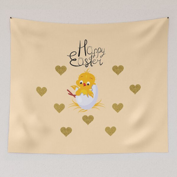 Item preview, Happy Easter Glitter Heart Chick designed and sold by Imemewell.