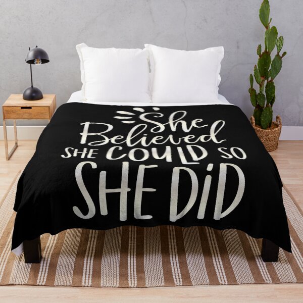Item preview, She Believed she could So She Did | Motivational designed and sold by KarolinaPaz.