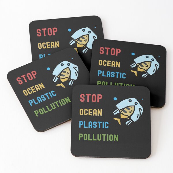 Item preview, Stop Ocean Plastic Pollution Fish designed and sold by Nostraw.