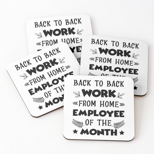 Item preview, Back to Back Work from Home Employee of the Month designed and sold by ADAMYASS.