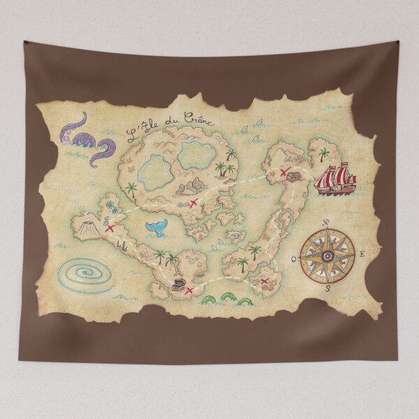 Item preview, Treasure map designed and sold by Boutchoupitchou.