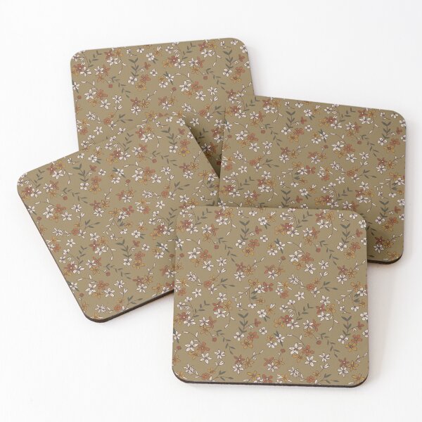 Item preview, Green, Orange, Rust Fall Ditsy Floral designed and sold by StudioPosies.