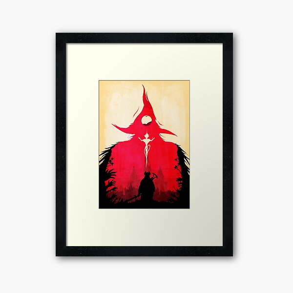BLOODBORNE - Doppelbelichtung Gerahmter Kunstdruck