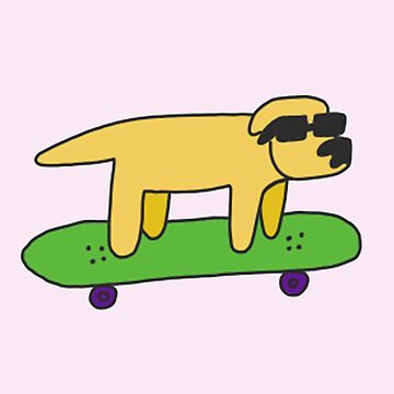 Artwork thumbnail, Skateboarding Dog by myyeticactus