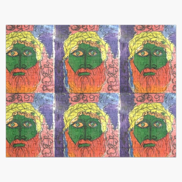 Camp Half-Blood Mural of Zeus Jigsaw Puzzle