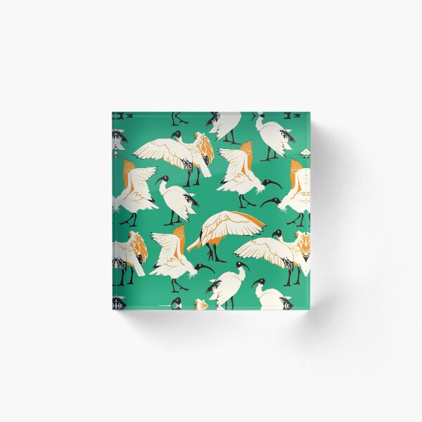 Ibis Buddies - Green Acrylic Block