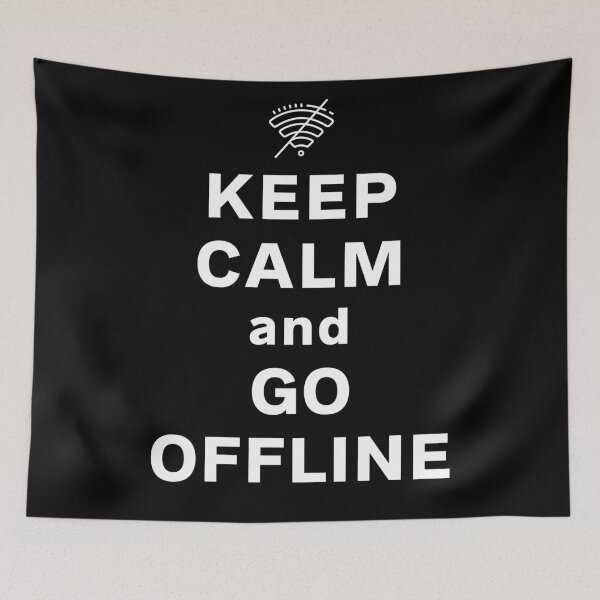 Item preview, Keep calm and go offline designed and sold by Try-It.