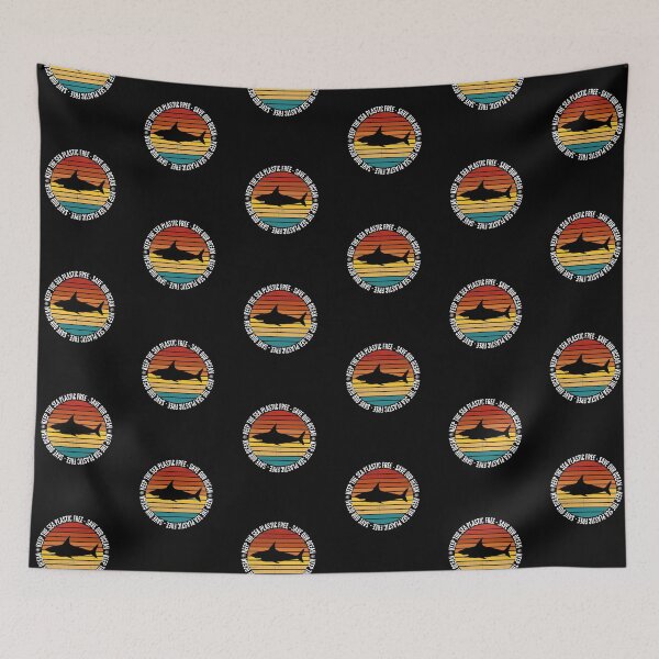 Item preview, Vintage Retro Sunset Shark - Save The Oceans designed and sold by Nostraw.