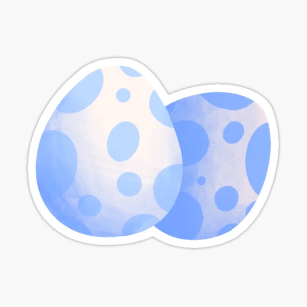 Blue Eggs Sticker