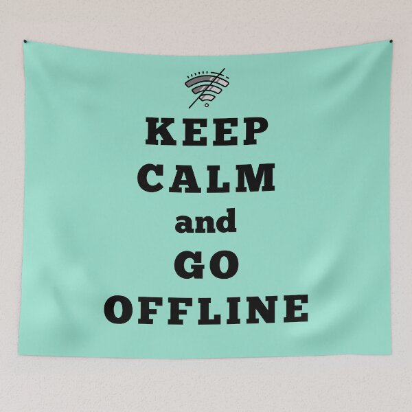 Item preview, Keep calm and go offline designed and sold by Try-It.