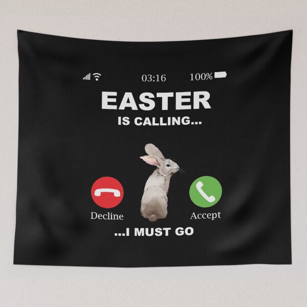 Item preview, Easter is Calling - Bunny Easter Rabbit designed and sold by Ibu83.