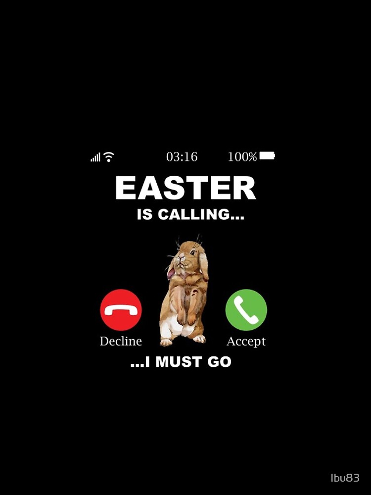 Thumbnail 4 of 4, iPhone Case, Easter Calls - Bunny Easter Rabbit designed and sold by Ibu83.