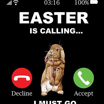Artwork thumbnail, Easter Calls - Bunny Easter Rabbit by Ibu83