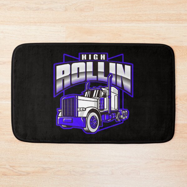 Item preview, High Rollin Trucker Truck Driver Big Truck Over The Road Trucker 18 Wheeler designed and sold by CarantinedChaos.