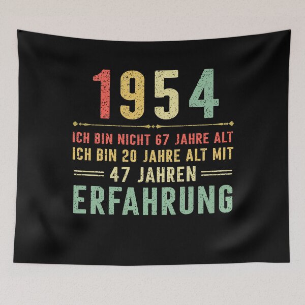 Item preview, Ich bin nicht 67 jahre alt, ich bin 20 jahre alt mit 47 jahren erfahrung. 1954 vintage designed and sold by mharlan0ue.