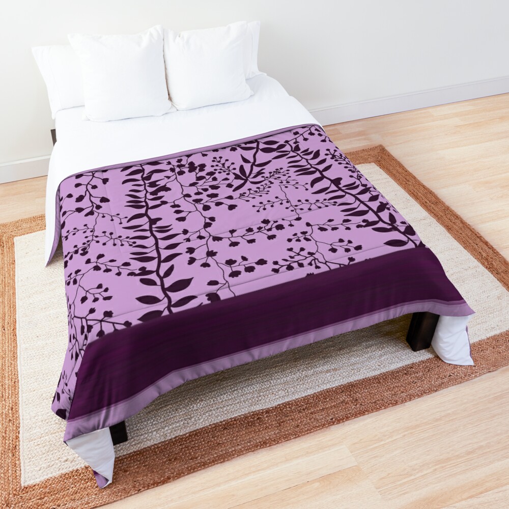 lavender freesia duvet cover