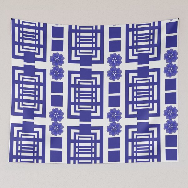 Item preview, Blue White Cloisonné  designed and sold by Sharon Schwalbe.