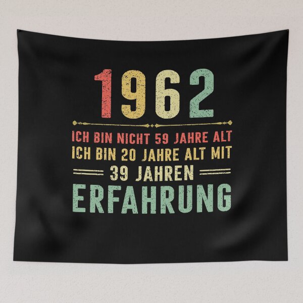 Item preview, Ich bin nicht 59 jahre alt, ich bin 20 jahre alt mit 39 jahren erfahrung. 1962 vintage designed and sold by mharlan0ue.