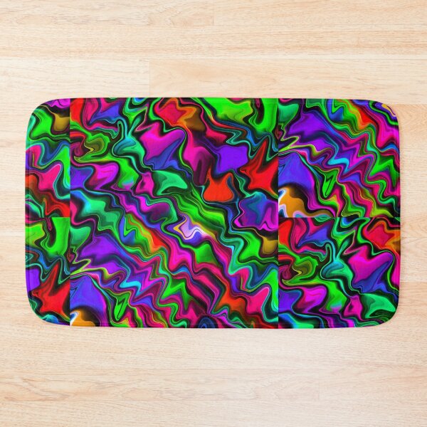 Item preview, waves of color designed and sold by rainbowstencil.