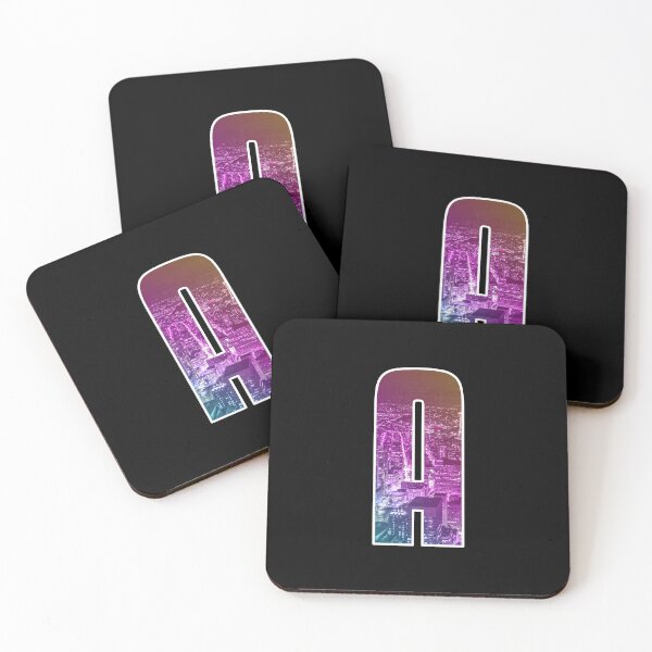 Item preview, Letter A - Retro Vaporwave City Art designed and sold by dylanxh.