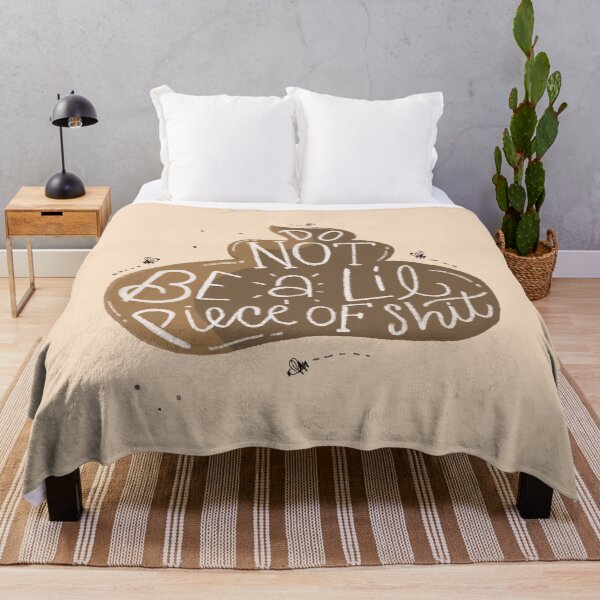 Item preview, Do not be a lil piece of shit typography on shit doodle illustration designed and sold by lettersbysid.