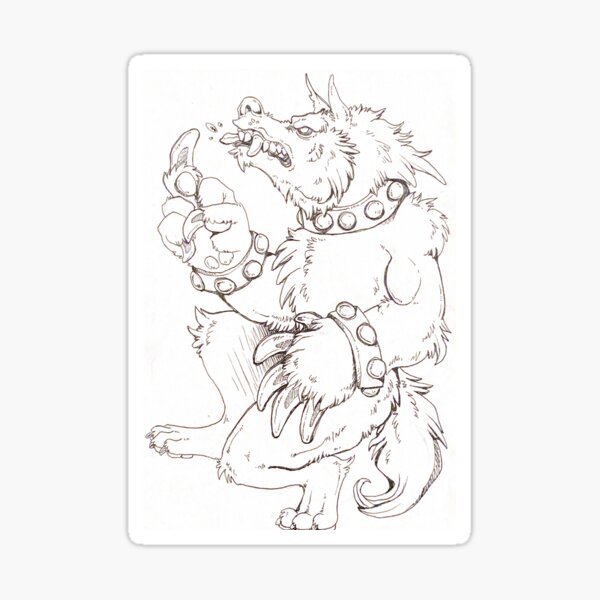 werewolf time Sticker