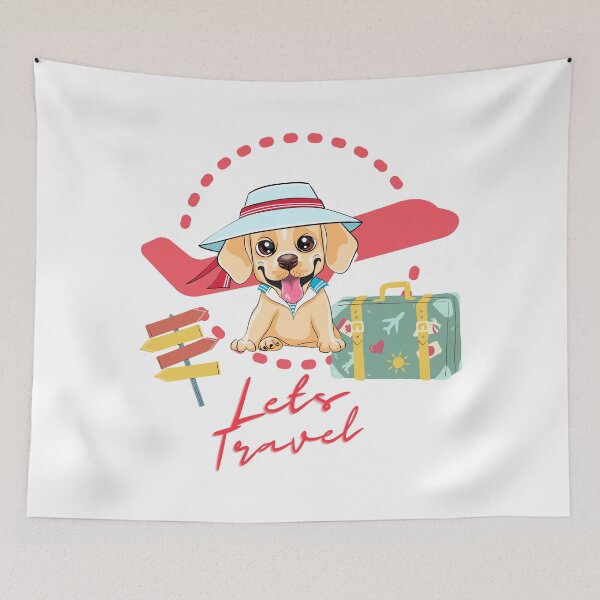 Item preview, Cute dog - Let's travel!  designed and sold by Tati Tamura.