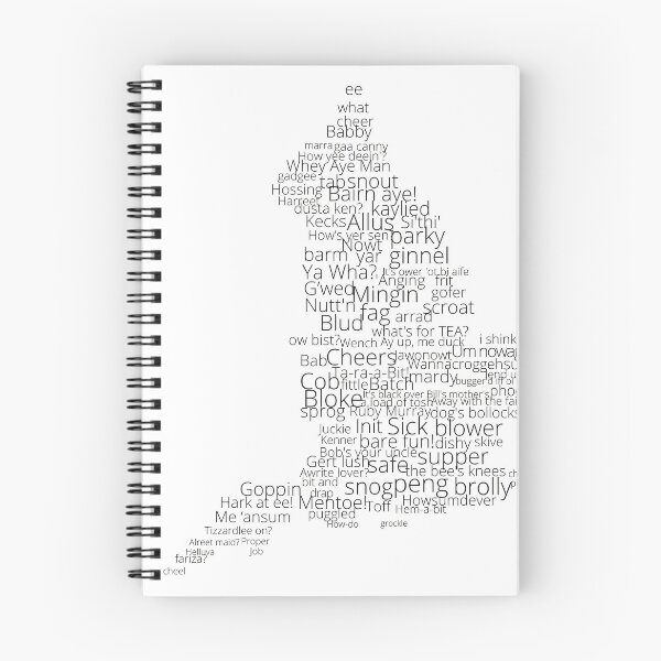 Item preview, English slang on a map designed and sold by Jonsa.