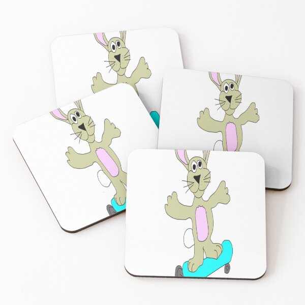 Item preview, BUNNY  ON SKATEBOARD designed and sold by CUTESTUFFnow.