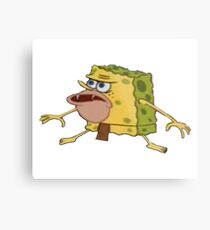 Caveman Spongebob Metal Print