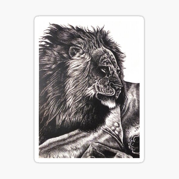 panthera leo Sticker