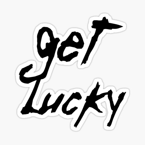 "Get Lucky Daft Font" Sticker for Sale by NileCoyote Redbubble