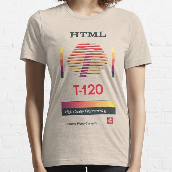Retro Blank VHS HTML Essential T-Shirt