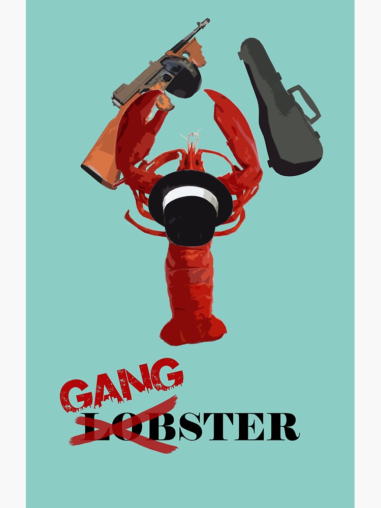 "Lobster gangster" Sticker for Sale by IMTEKTEK Redbubble