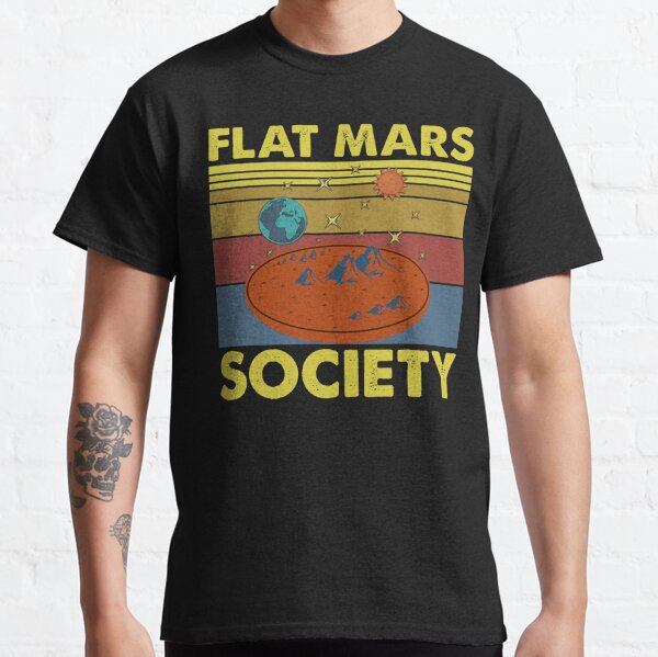 Flat Mars Society 2021 Vintage Retro Classic T-Shirt