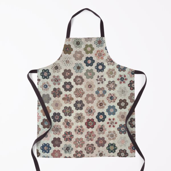 Item preview, Hexagonal Quilt Pattern | Vintage Textiles designed and sold by KnightandMoon.