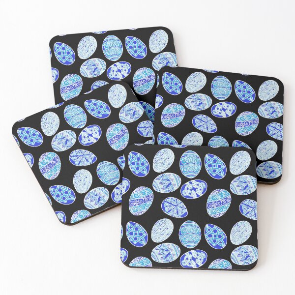 Item preview, Celtic Pysanky Eggs in Blues designed and sold by ingridthecrafty.