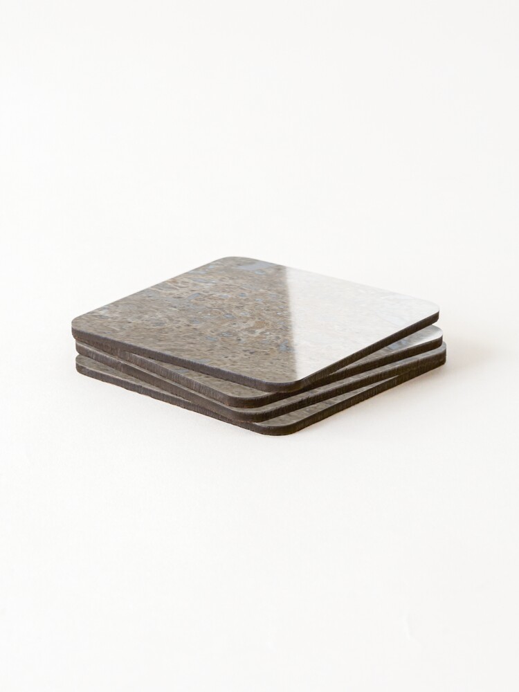 Thumbnail 4 of 5, Coasters (Set of 4), Marble Textured Pattern designed and sold by PLANTONE.
