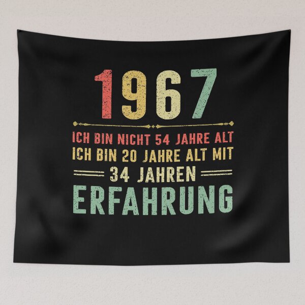 Item preview, Ich bin nicht 54 jahre alt, ich bin 20 jahre alt mit 34 jahren erfahrung. 1967 vintage designed and sold by mharlan0ue.