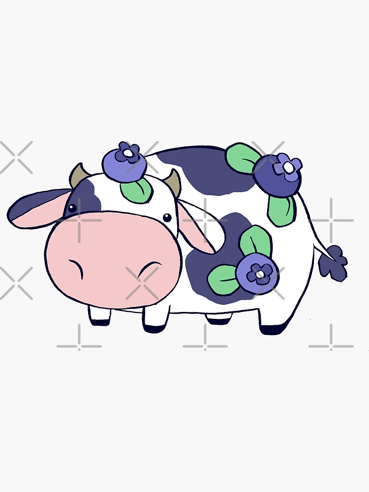 blueberry cow pillowpet