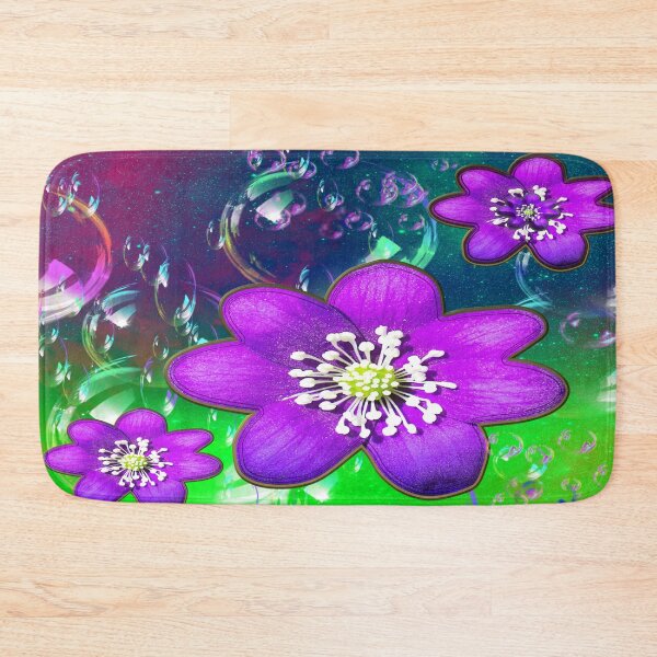 Item preview, Magical Floral Bubbles and purple flowers designed and sold by ncNatureVisions.