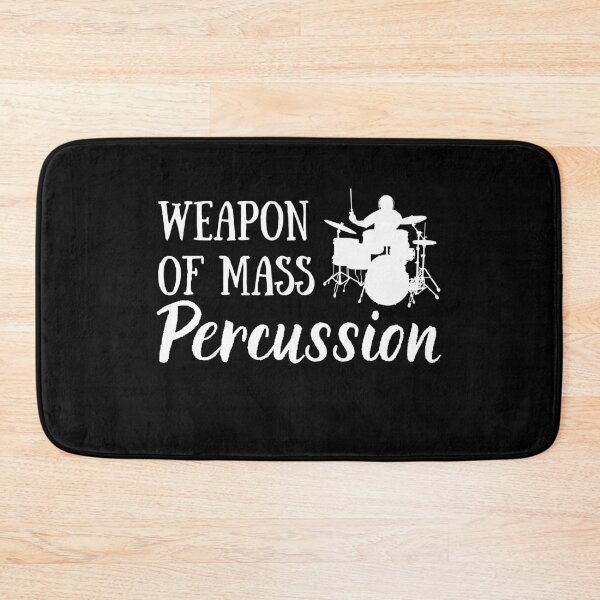 Item preview, Funny Drummer Gift | Weapon of Mass Percussion | Drummer Gift designed and sold by Presto Prints Design.