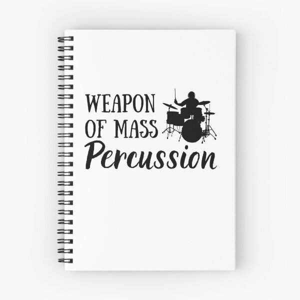 Item preview, Funny Drummer Gift | Weapon of Mass Percussion | Drummer Gift designed and sold by Presto Prints Design.