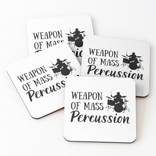 Item preview, Funny Drummer Gift | Weapon of Mass Percussion | Drummer Gift designed and sold by Presto Prints Design.