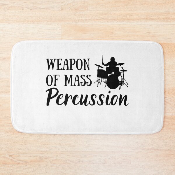 Item preview, Funny Drummer Gift | Weapon of Mass Percussion | Drummer Gift designed and sold by Presto Prints Design.